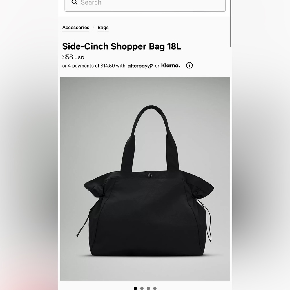 Lululemon bag